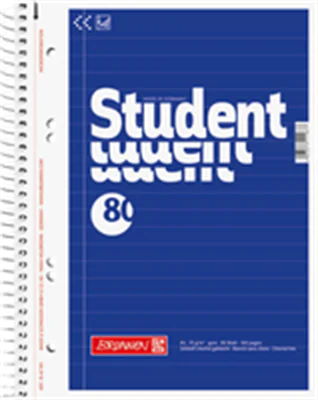 BRUNNEN Collegeblock 1067951 A5 liniert 80Bl blau