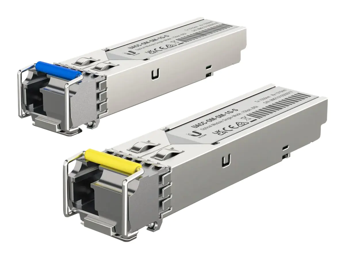 UbiQuiti - SFP (Mini-GBIC)-Transceiver-Modul - 1GbE - 1000Base-BiDi - LC Single-Modus - bis zu 3 km - 1310 nm / 1550 nm (Packung mit 20)