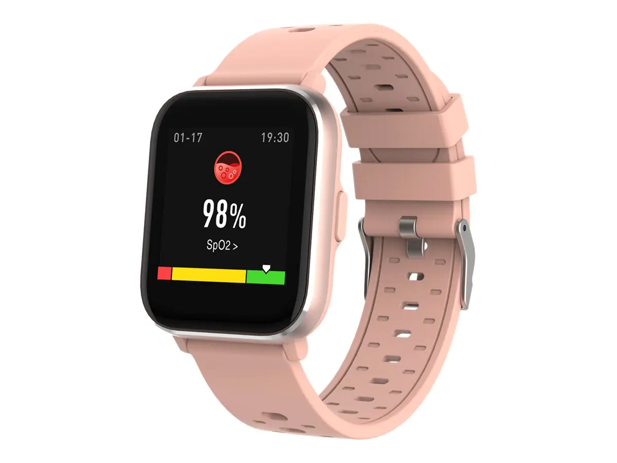 DENVER SW-164 - Rose - intelligente Uhr mit Band - Anzeige 3.6 cm (1.4") - Bluetooth - 141 g