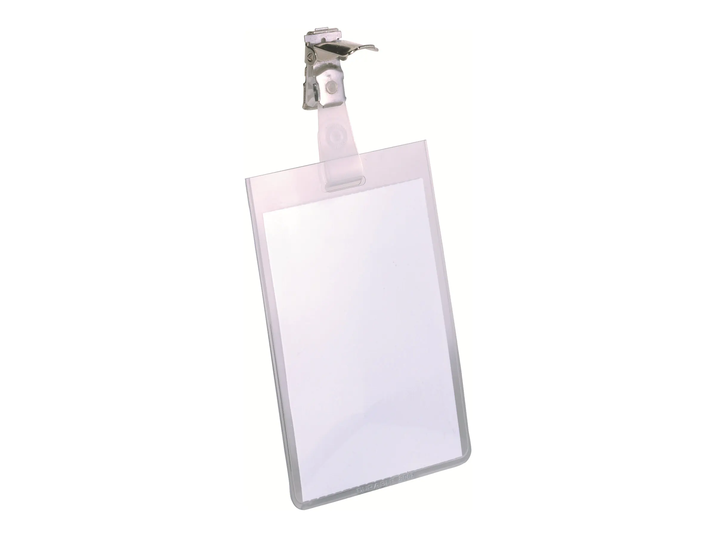 Durable Namensschildhalterung - für 90 x 60 mm - Clip - durchsichtig (Packung mit 25) 800219