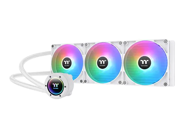 Thermaltake TH420 V2 ARGB Sync - Snow Edition - Prozessor-Flüssigkeitskühlsystem - Kühlergröße: 420 mm - (für: LGA1156, AM2, AM2+, AM3, LGA1155, AM3+, LGA2011, LGA1150, LGA1151, AM4, LGA2066, LGA1200, LGA1700, AM5) - Kupfer - 140 mm - snow