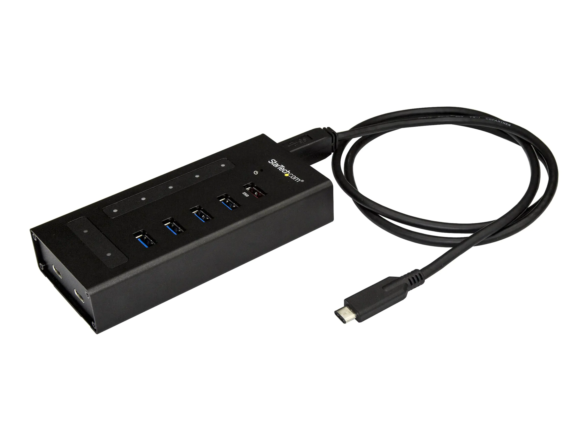 StarTech USB Hub 7 Port - Metall - USB-A zu 3x USB-C und 1x USB-C - USB 3.0 - Industrieller USB Hub - USB Hub mit Typ C - Hub - 5 x SuperSpeed USB 3.0 + 2 x USB-C - Desktop - für P/N: SVA12M5NA