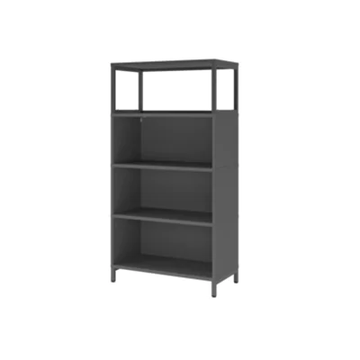 Hammerbacher Regal FlexWall 800 x 1.532 x 400 mm (B x H x T) 28kg Holz graphit