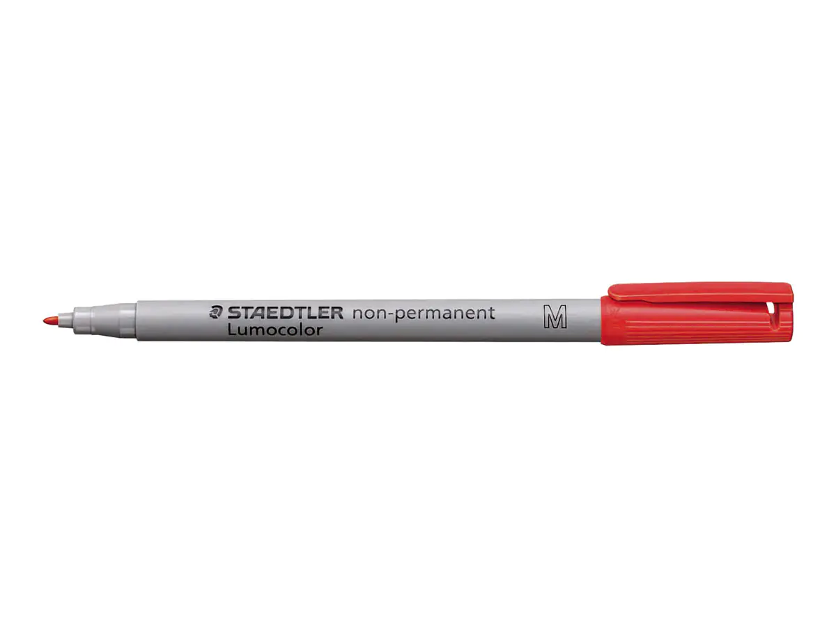 STAEDTLER Lumocolor 315 - Marker - nicht dauerhaft - Schwarz, Rot, Blau, Grün - 1 mm - Mittel (Packung mit 4) 315 WP4