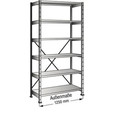SCHOLZ Steckregal 471123 Grund 1.200x2.280x700mm 6OH vz SCHOLZ Steckregal 471123 Grund 1.200x2.280x700mm 6OH vz