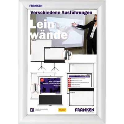 Franken GmbH Franken BS1801, Einzelbilderrahmen, Aluminium, Grau, Matte, Wand, Rechteckig