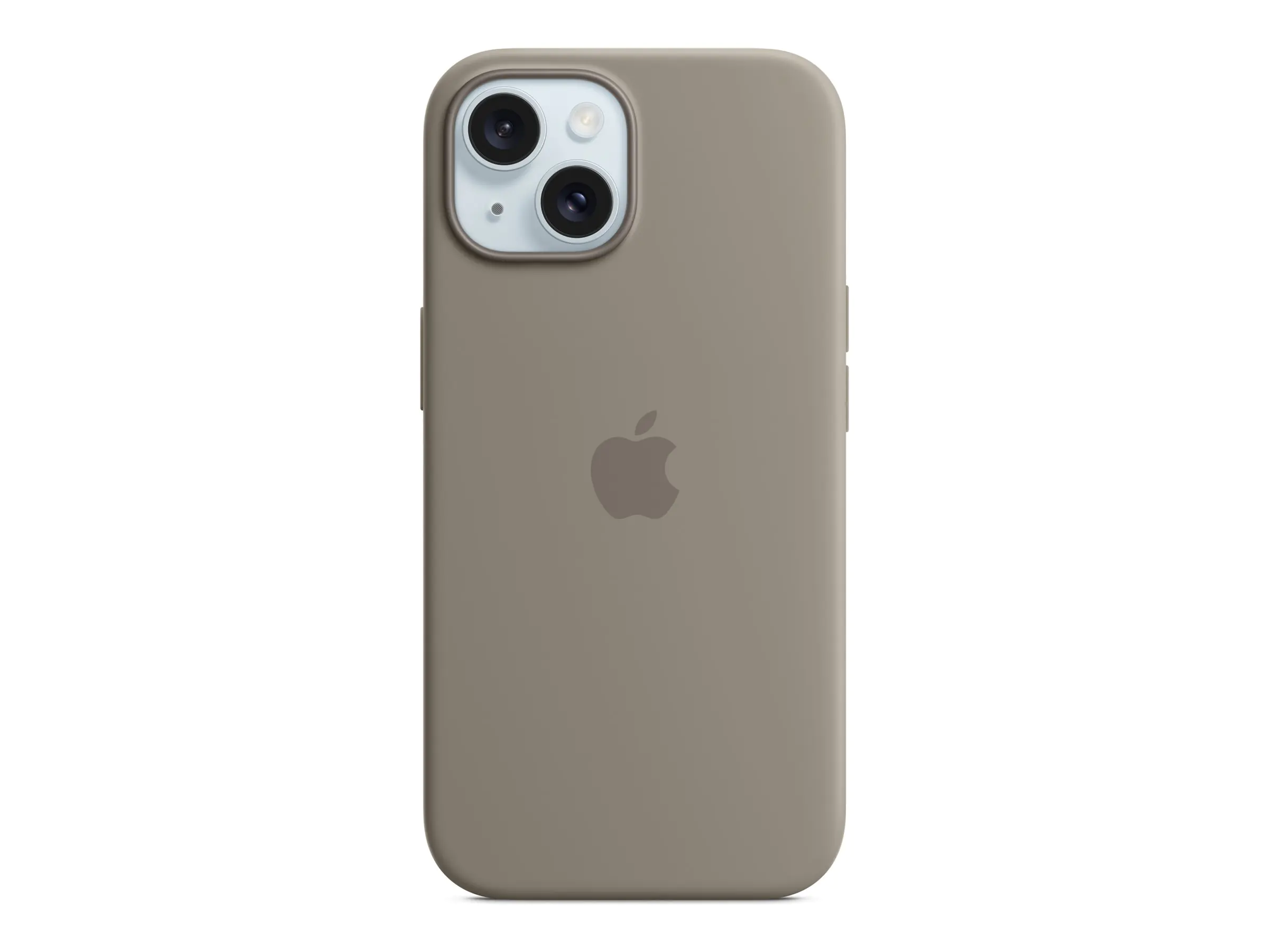Apple - Hintere Abdeckung für Mobiltelefon - kompatibel mit MagSafe - Silikon - Lehm - für iPhone 15