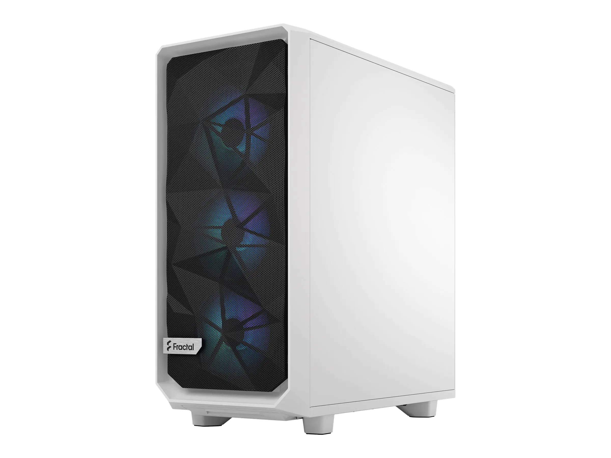 Fractal Design Meshify Meshify 2 Compact - Mid tower - ATX - Seitenteil mit Fenster (gehärtetes Glas) - keine Spannungsversorgung (ATX) - White TG Clear Tint - USB/Audio