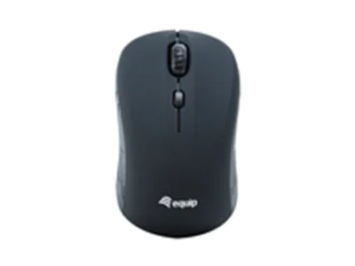 equip Optische Mini Maus kabellos - Beidhändig - Optisch - RF Wireless - 1600 DPI - Schwarz