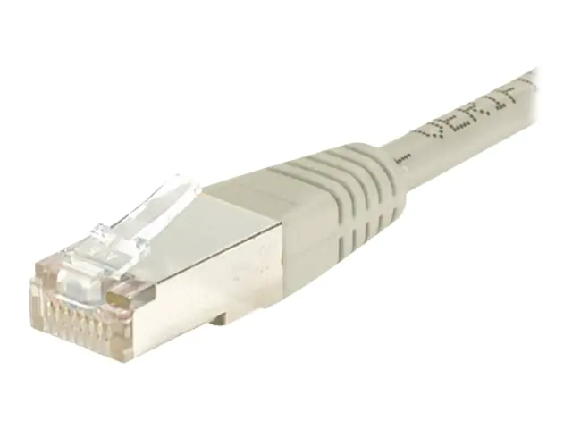 exertis Connect - Patch-Kabel - RJ-45 (M) zu RJ-45 (M) - 10 m - abgeschirmt F/UTP - CAT 5e - geschirmt - Grau