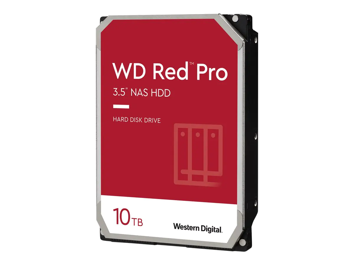 WD Red Pro WD102KFBX - Festplatte - 10 TB - intern - 3.5" (8.9 cm) - SATA 6Gb/s - 7200 rpm - Puffer: 256 MB
