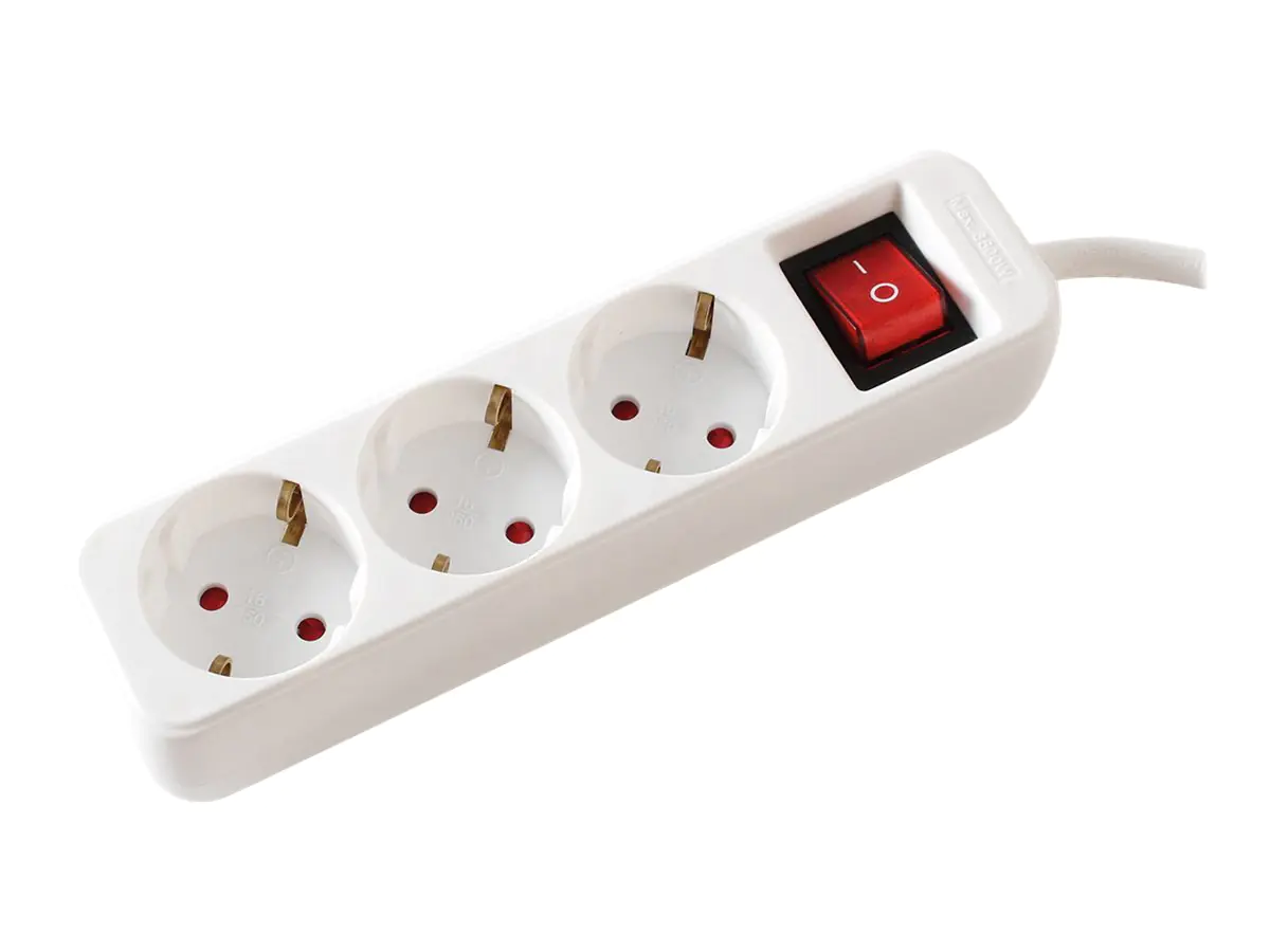 VALUE - Steckdosenleiste - Wechselstrom 250 V - 3600 Watt - Eingabe, Eingang CEE 7/4 - Ausgangsanschlüsse: 3 (3 x CEE 7/4) - 1.5 m Schnur - weiß VALUE - Steckdosenleiste - Wechselstrom 250 V - 3600 Watt - Eingabe, Eingang CEE 7/4 - Ausgangsanschlüsse: 3 (3 x CEE 7/4) - 1.5 m Schnur - weiß
