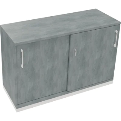 Schiebetürenschrank 2OH B1200xT442xH781mm ws/Beton hell Schiebetürenschrank 2OH B1200xT442xH781mm ws/Beton hell