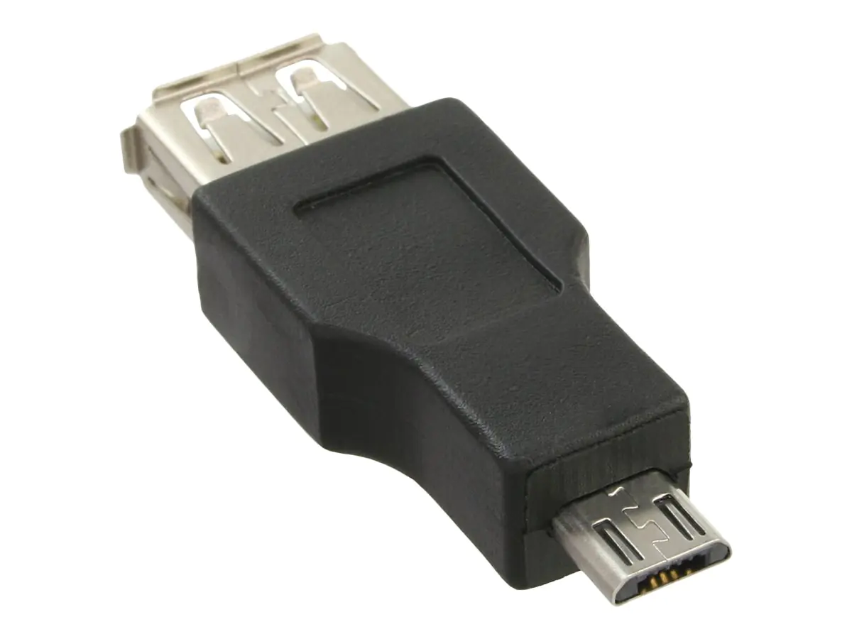 InLine - USB-Adapter - USB (W) zu Micro-USB Typ B (S) - USB 2.0 - Schwarz