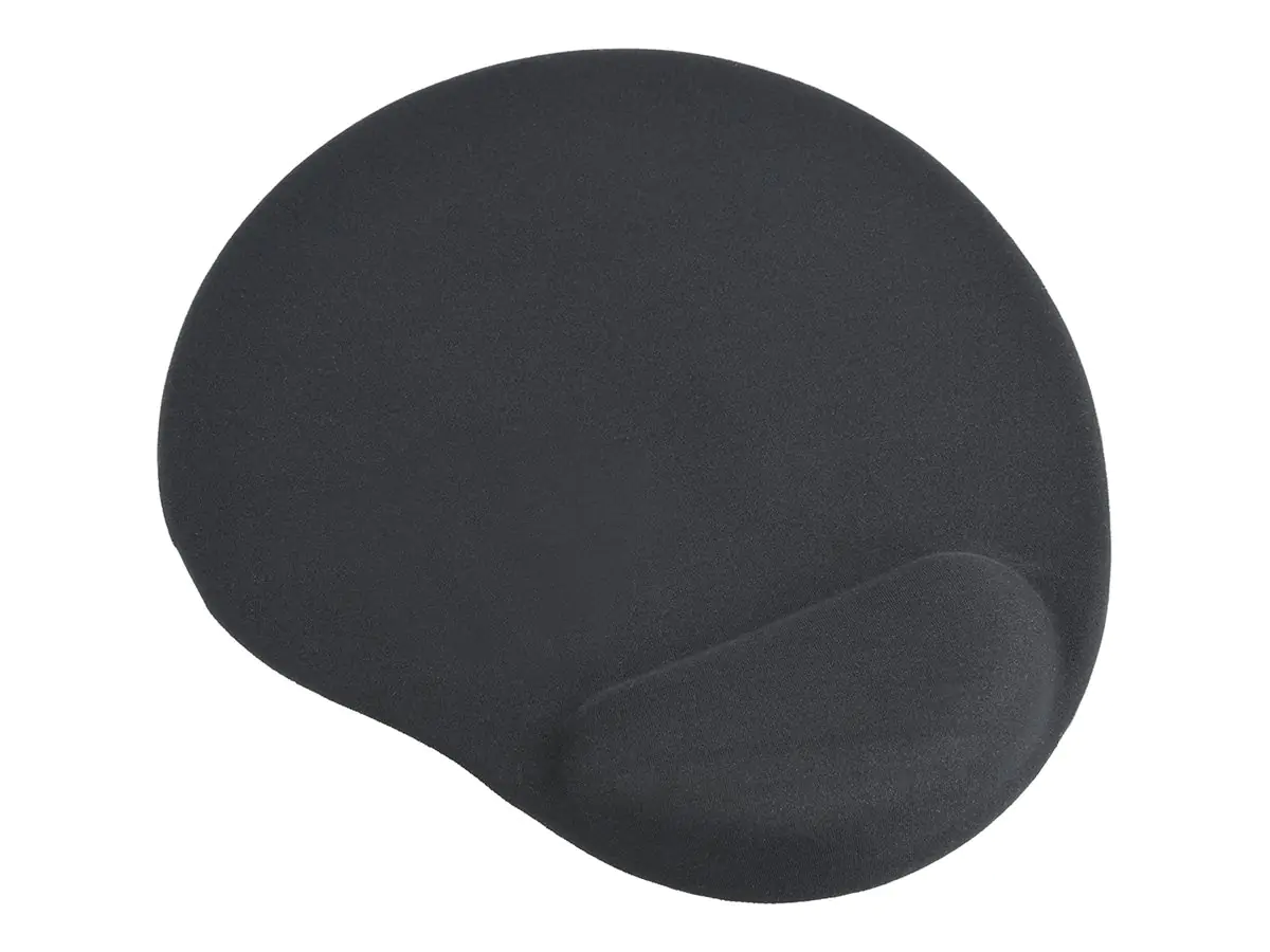 Gembird MP-GEL-BLACK - Mauspad mit Handgelenkpolsterkissen