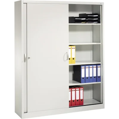 C P Schiebetürenschrank C 2000 Acurado 2140-00 S10109 lichtgrau 8 Fachböden 160.0 x 40