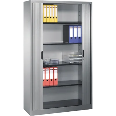 C P Omnispace Rollladenschrank silber 4 Fachböden 120.0 x 42.0 320300S10291