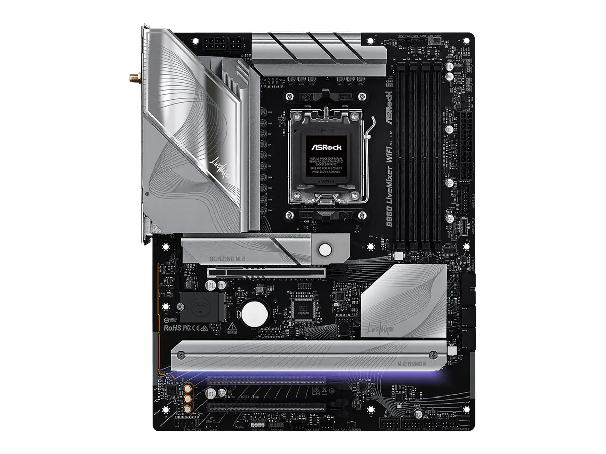 ASRock B850 LiveMixer WiFi DDR5 AM5 retail - AMD Sockel AM5 (Ryzen Zen4)