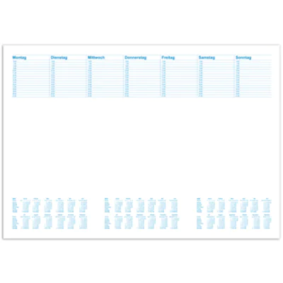 RNK Schreibtischunterlage Office - 2024/2025/2026 48.0 x 33.0 cm weiß 46633