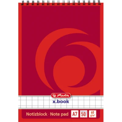 Herlitz Spiralnotizblock A7 kariert - Bürokleinmaterial - A7 110734