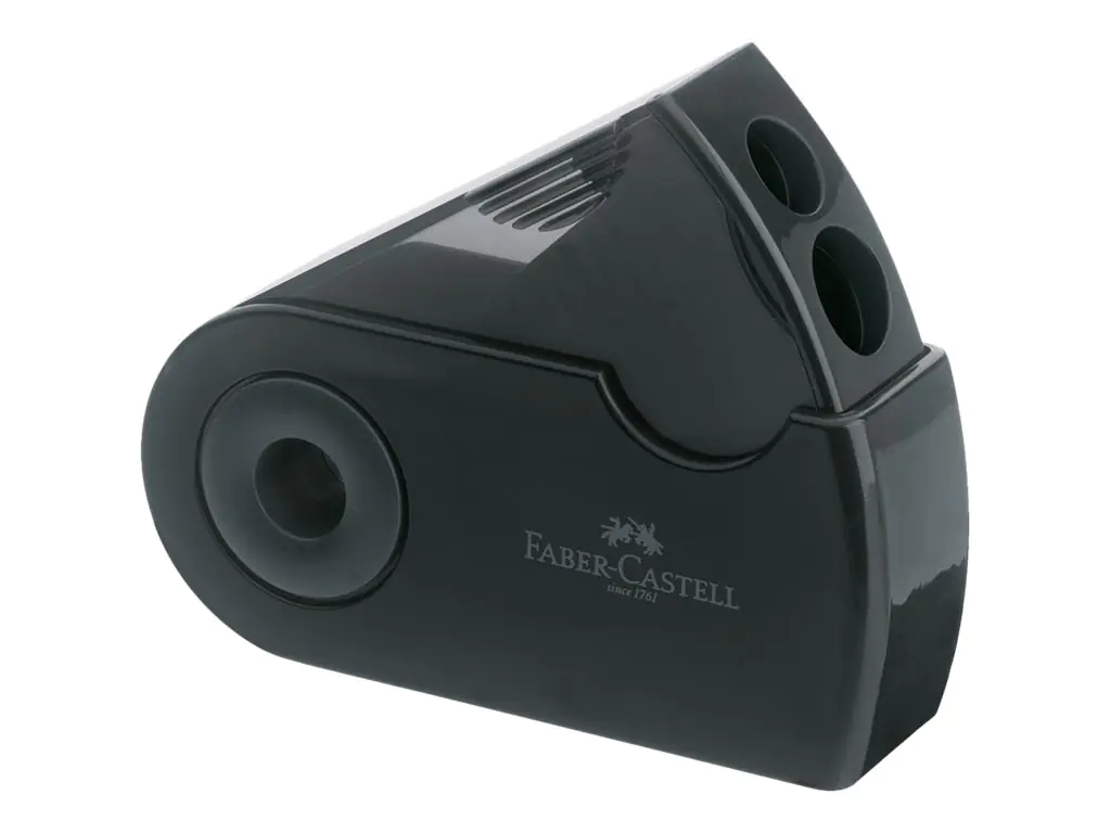 Faber-Castell Doppelspitzdose SLEEVE 182700 32x70x20mm schwarz