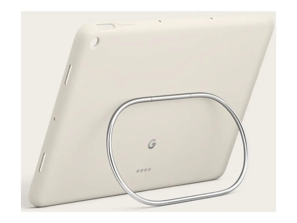Google - Hintere Abdeckung für Tablet - Silikon, Edelstahlring - Porzellan - für Pixel Tablet