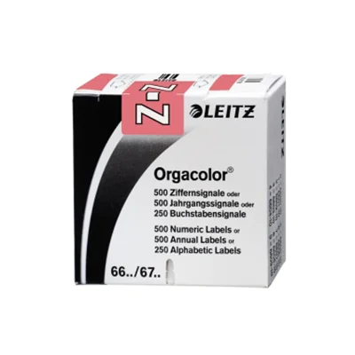 Leitz Buchstabensignal Orgacolor 66351000 Z rosa 250 St./Pack.