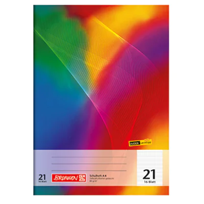 BRUNNEN Schulheft 104492102 DIN A4 16Bl liniert Aqua TCF BRUNNEN Schulheft 104492102 DIN A4 16Bl liniert Aqua TCF