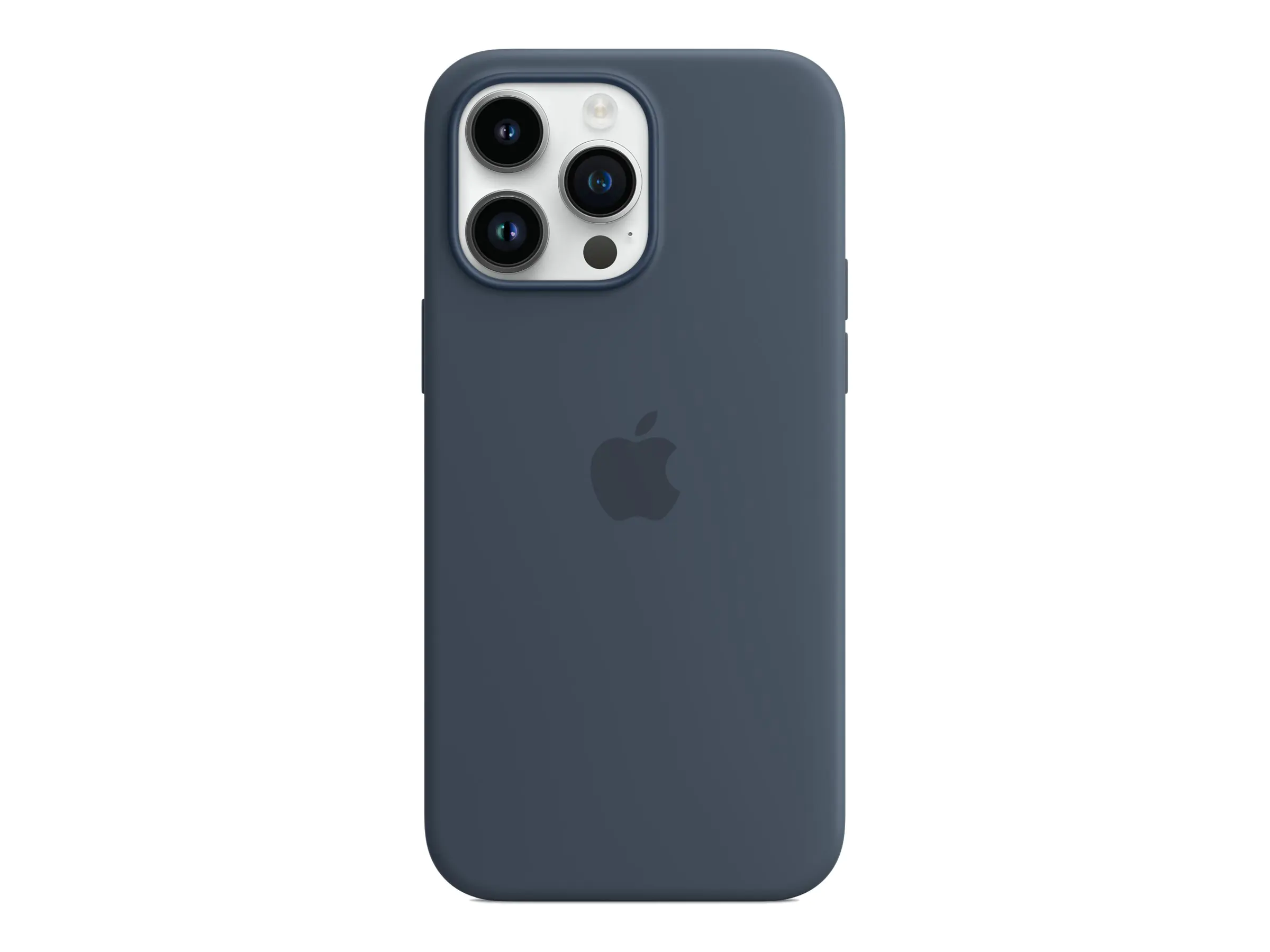 Apple - Hintere Abdeckung für Mobiltelefon - mit MagSafe - Silikon - Storm Blue - für iPhone 14 Pro Max
