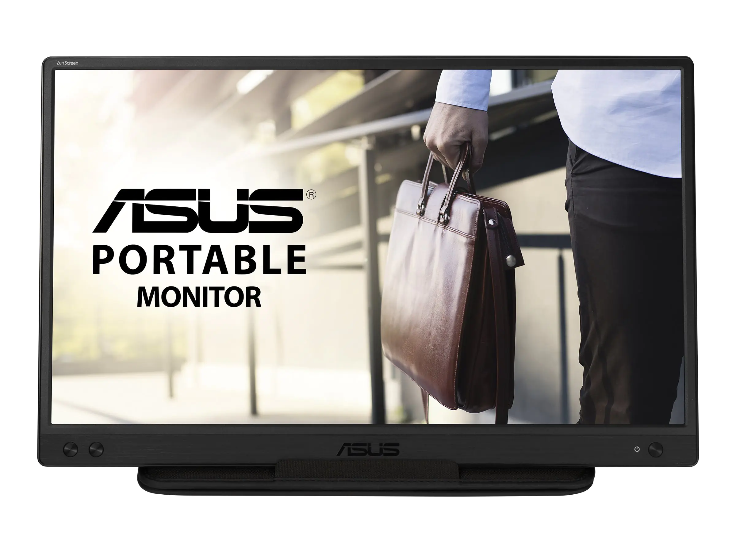 ASUS ZenScreen MB166C - LED-Monitor - 39.6 cm (15.6") - tragbar - 1920 x 1080 Full HD (1080p) @ 60 Hz - IPS - 250 cd/m² - 800:1 - 5 ms - USB-C