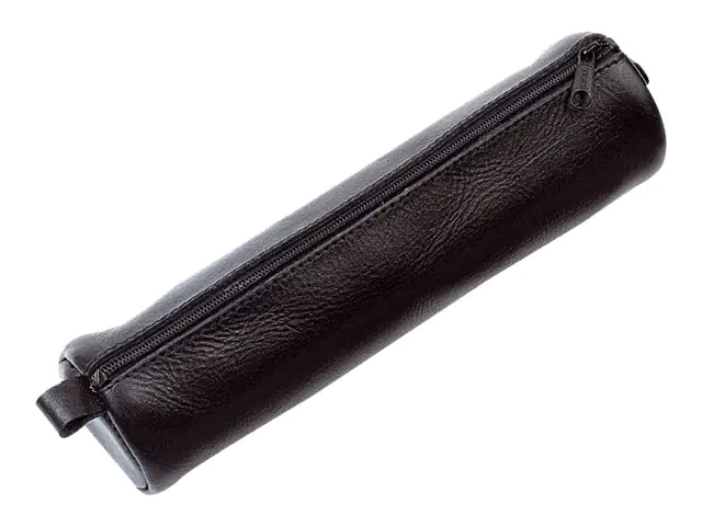 Alassio Schreibgeräteetui 43031 21x6x6cm glatt Leder schwarz