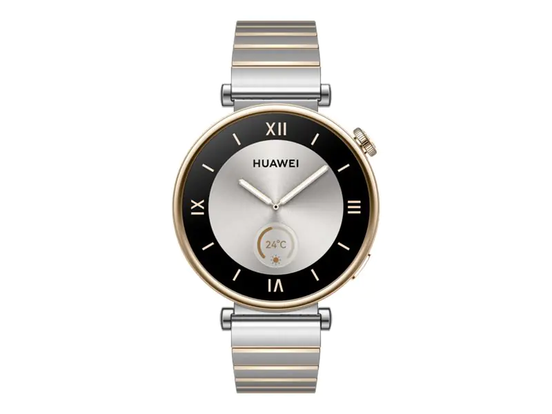 Huawei Watch GT 4 - 41 mm - Edelstahl - intelligente Uhr mit Riemen - Handgelenkgröße: 120-190 mm - Anzeige 3.4 cm (1.32") - NFC, Bluetooth - 37 g - Silber