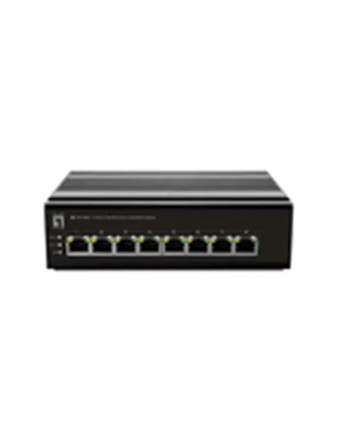 LevelOne Switch 8 Port FE IFS-0801 DIN-Rail -30°C to 65°C - Switch