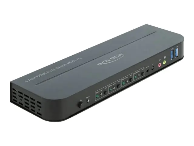 DeLOCK - KVM-/Audio-Switch - 4 x KVM/Audio - 1 lokaler Benutzer - Desktop