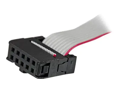 StarTech 9-pin seriell Stecker auf 10-pin Mainboard Header LP Slotblech - Serielles Bedienfeld - DB-9 (M) zu 10 PIN IDC (W) - 23 cm - Grau