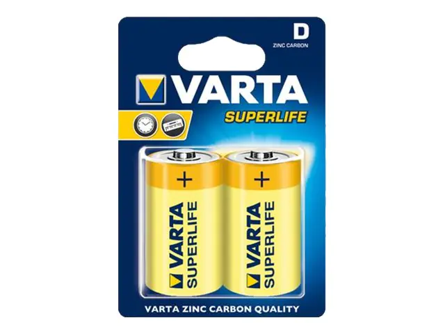 Varta Superlife - Batterie 2 x D - Kohlenstoff Zink Varta Superlife - Batterie 2 x D - Kohlenstoff Zink