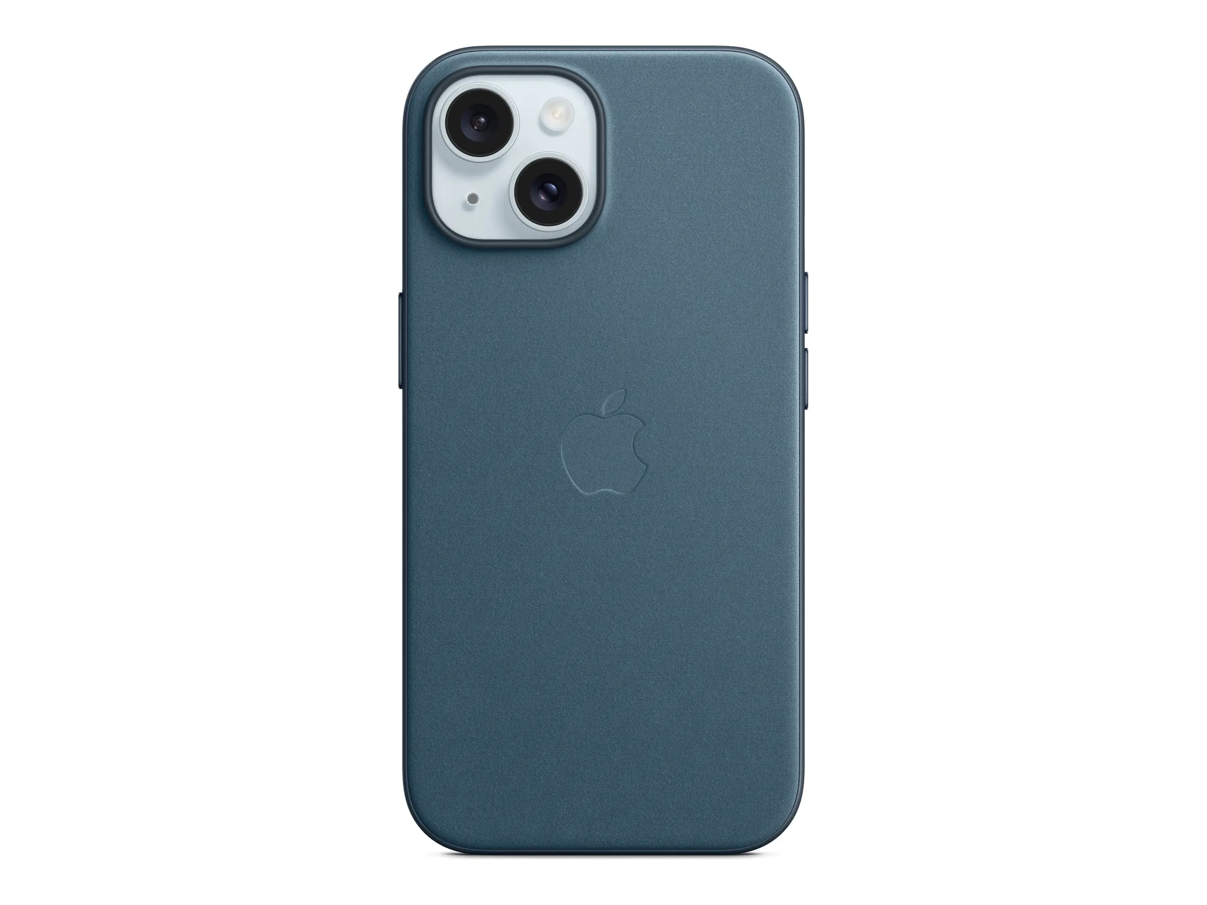 Apple - Hintere Abdeckung für Mobiltelefon - kompatibel mit MagSafe - FineWoven - Pazifikblau - für iPhone 15