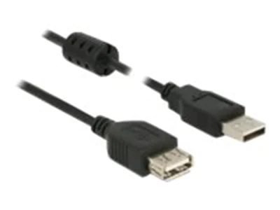 DeLOCK - USB-Verlängerungskabel - USB (M) bis USB (W) - USB 2.0 - 5 m - Schwarz