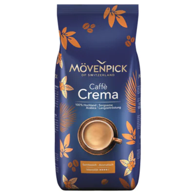 MÖVENPICK Kaffee Caffè Crema ganze Bohne Intensität: 4 1.000 g/Pack.
