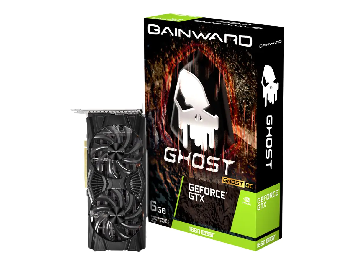 Gainward GeForce GTX 1660 SUPER Ghost - Grafikkarten - GF GTX 1660 SUPER - 6 GB GDDR6 - PCIe 3.0 x16 - DVI, HDMI, DisplayPort