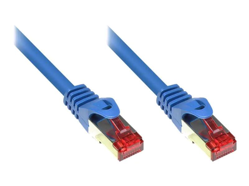 Good Connections RNS - Patch-Kabel - RJ-45 (M) bis RJ-45 (M) - 10 m - SFTP, PiMF - CAT 6 - geformt, ohne Haken - Blau