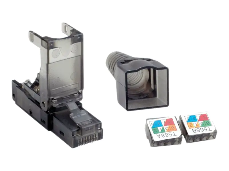 VALUE - Netzwerkanschluss - RJ-45 (M) - UTP - CAT 6 - geschirmt - durchsichtig schwarz