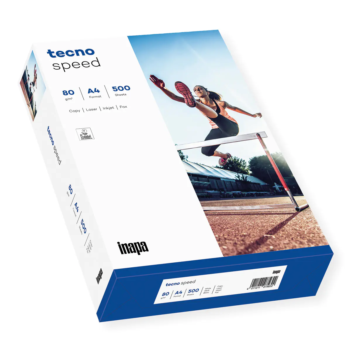 inapa tecno Kopierpapier Speed 2100011401 A4 80g 500 Bl./Pack.