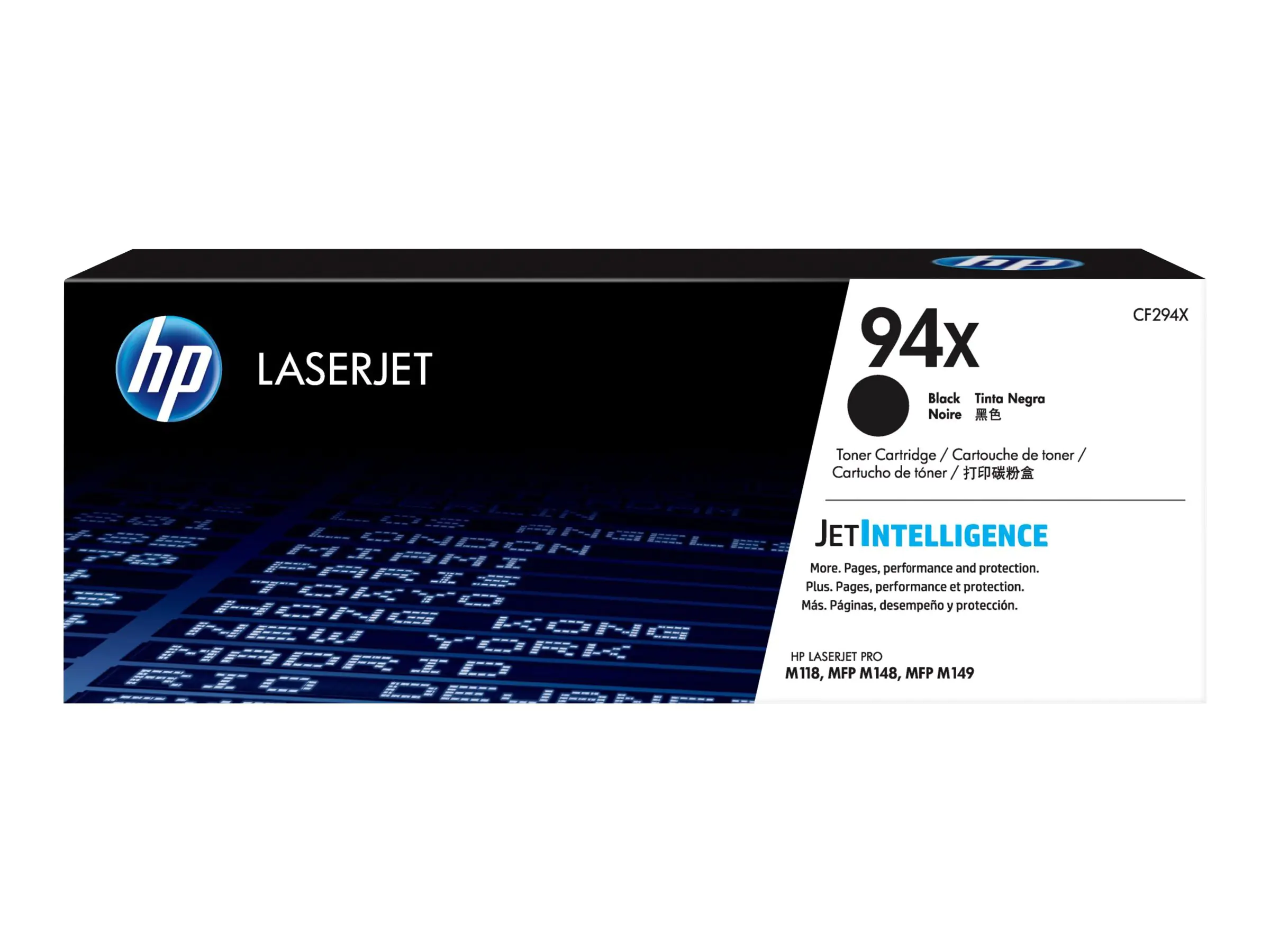 HP 94X - Schwarz - Original - LaserJet - Tonerpatrone (CF294X) - für LaserJet Pro M118dw, MFP M148dw, MFP M148fdw HP 94X - Schwarz - Original - LaserJet - Tonerpatrone (CF294X) - für LaserJet Pro M118dw, MFP M148dw, MFP M148fdw