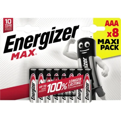 Energizer Batterie Max -Aaa LR3 Micro Maxipack 8St. - Batterie - Micro (AAA) E300112103