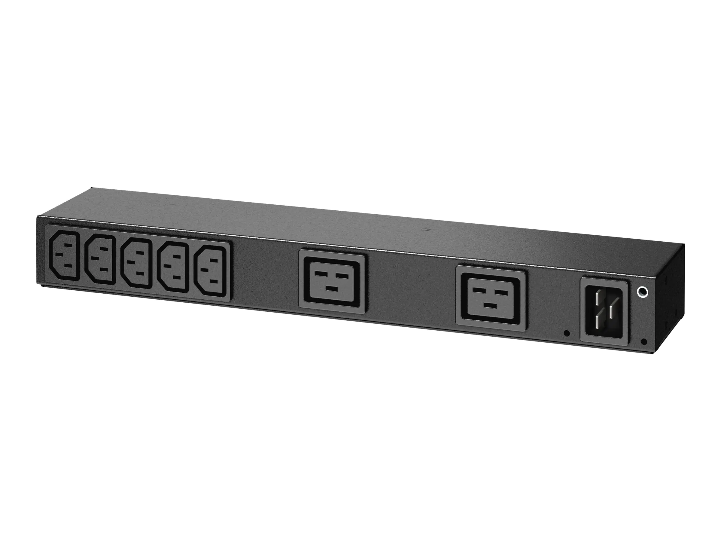 APC Basic Rack PDU AP6120A - Stromverteilungseinheit (Rack - einbaufähig) - Wechselstrom 100-240 V - Eingabe, Eingang IEC 60320 C20 - Ausgangsanschlüsse: 9 (IEC 60320 C13, IEC 60320 C19) - für P/N: SCL400RMJ1U, SCL500RMI1UC, SCL500RMI1UNC, SMTL1000RMI2UC,