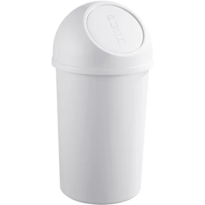 helit Abfalleimer the flip 25l Polypropylen lichtgrau 1 Sortierfach