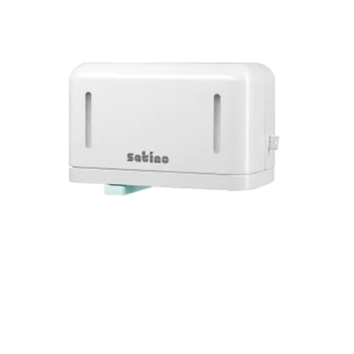 Satino Toilettenpapierspender Plus 27 x 16,3 x 14,7 cm (B x H x T) Kunststoff weiß