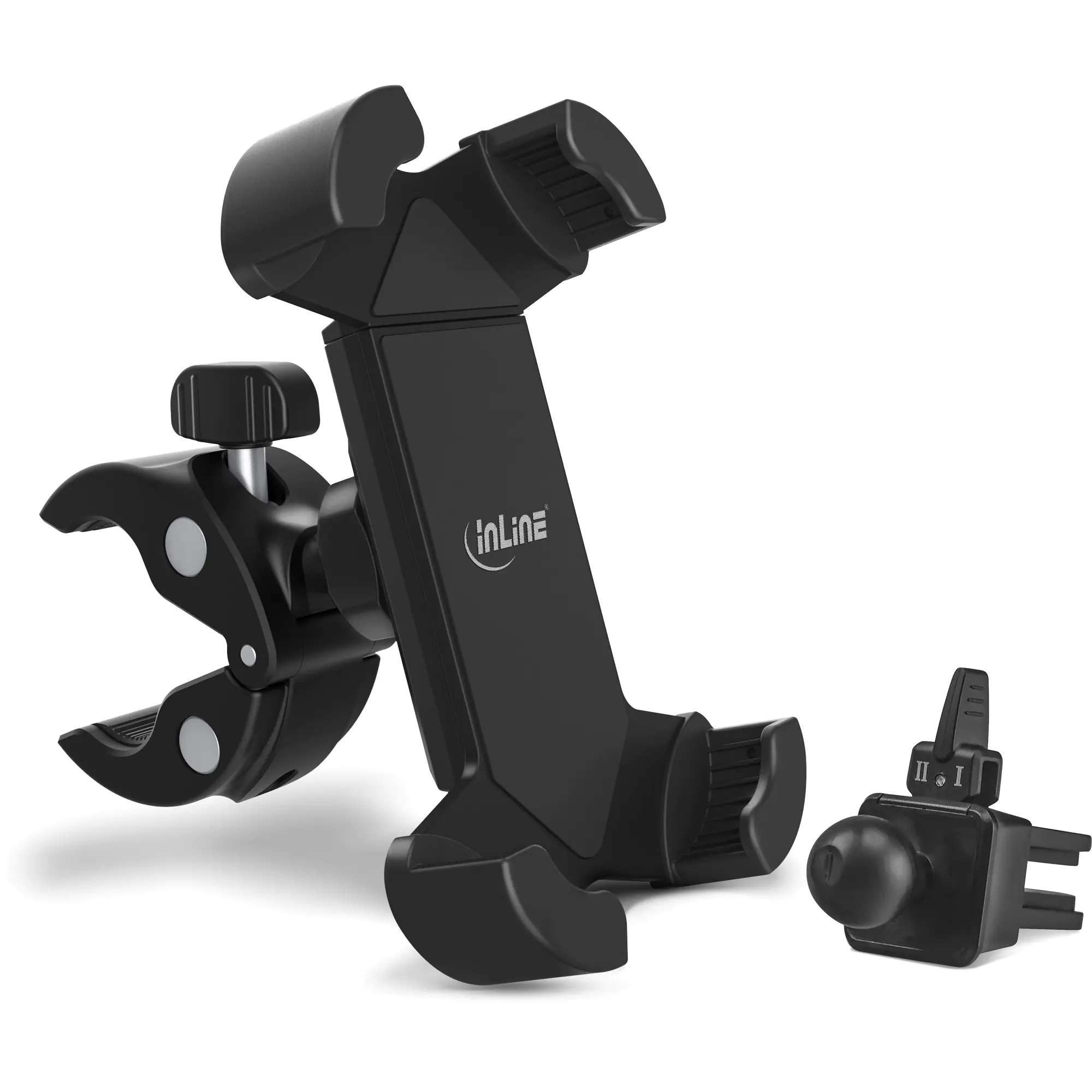 InLine One Click Easy 3 Drive & Ride Set - Halter für Handy - Schwarz