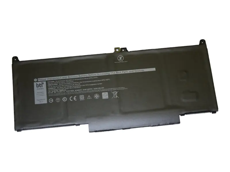 BTI - Laptop-Batterie - Lithium-Polymer - 4 Zellen - 7500 mAh - 57 Wh - für Dell Latitude 5300, 5300 2-in-1, 7300, 7400
